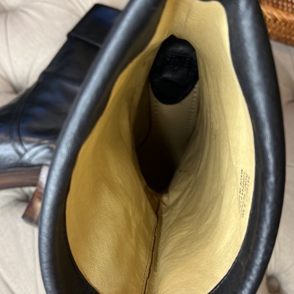 Frye Romy Slouch Heeled Black Mid-Calf Boots Size 8.5M - Picture 7 of 7